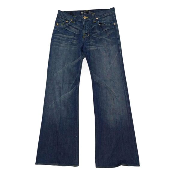 Rock & Republic Floyd Blue Wide Leg Jeans Size 32 - Picture 1 of 7